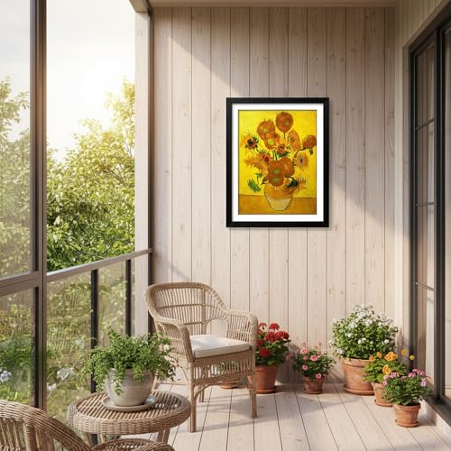 NIHOJIUMA NIHO-JIUMA Diamond Painting Kits Van Gogh's Sunflower, DIY 5D Full Drill Diamond Art Gift for Adult/Teen, Home Decoration (30x40cm/12x16inches) - Image 2