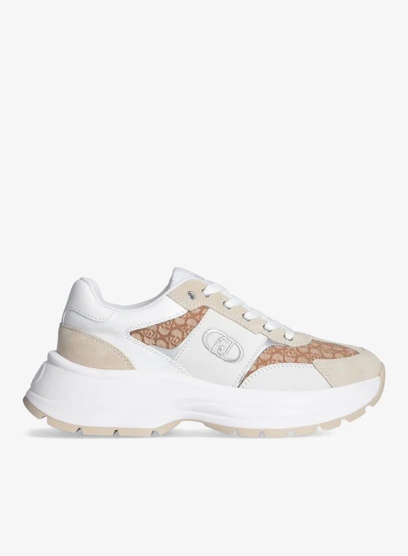 ليو جو أحذية رياضية بشعار من جلد السويد