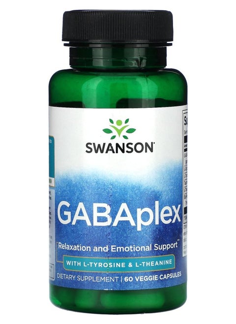 GABAplex with L-Tyrosine & L-Theanine 60 Veggie Capsules