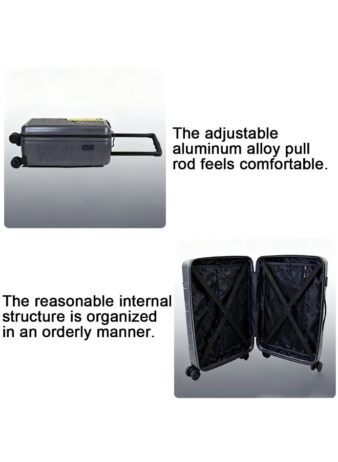 الازدهار أمتعة بروسبيرتي خفيفة الوزن ومتينة | مادة PC + ABS المركبة | عجلات دوارة صامتة 360° | قفل TSA | 20/24/28 بوصة - Image 4
