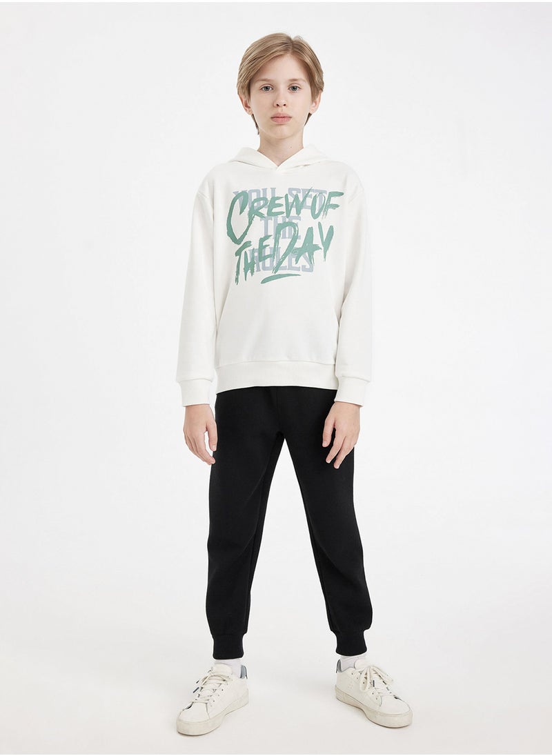DeFacto Black Elasticated Cuffed Pocket Jogger School Pants  - Image 3
