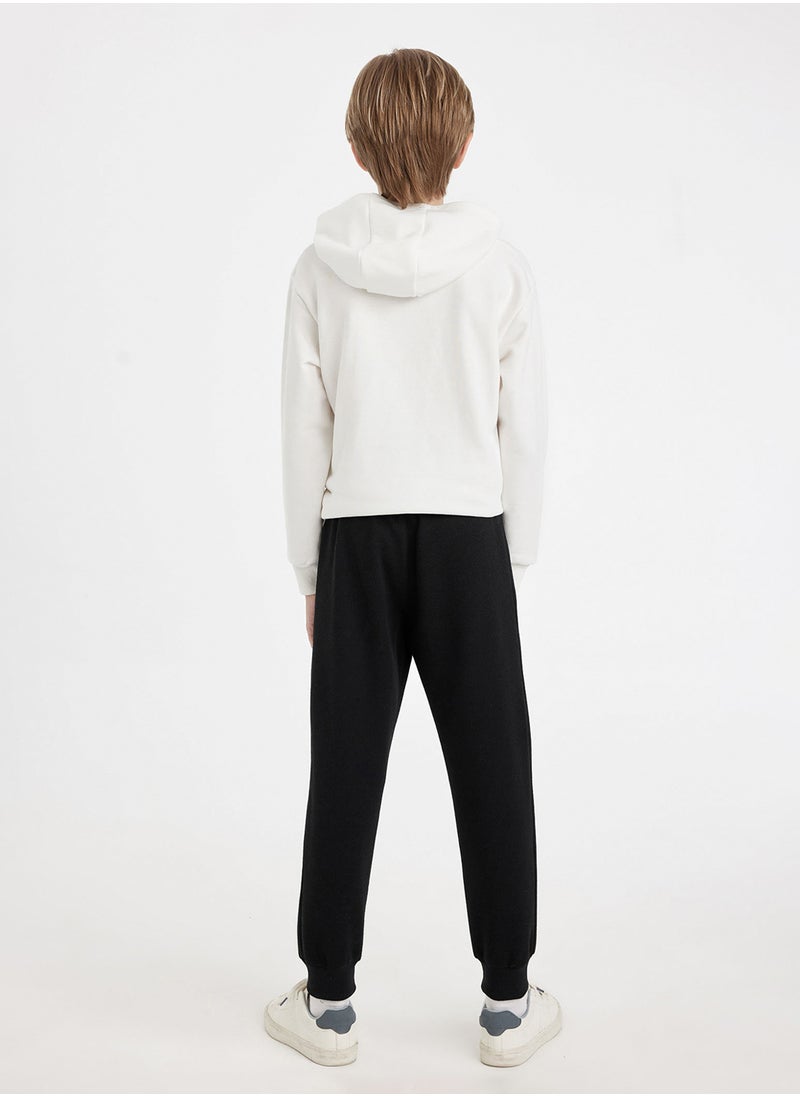 DeFacto Black Elasticated Cuffed Pocket Jogger School Pants  - Image 2
