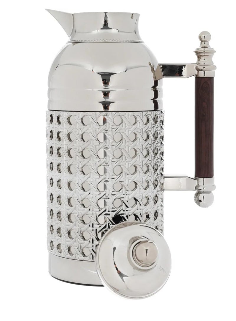 السيف غاليري طقم ترامس سارة السيف غاليري، 1/1 لتر، حافظة داخلية زجاج حراري، هيكل خارجي استيل - فضي - Image 3