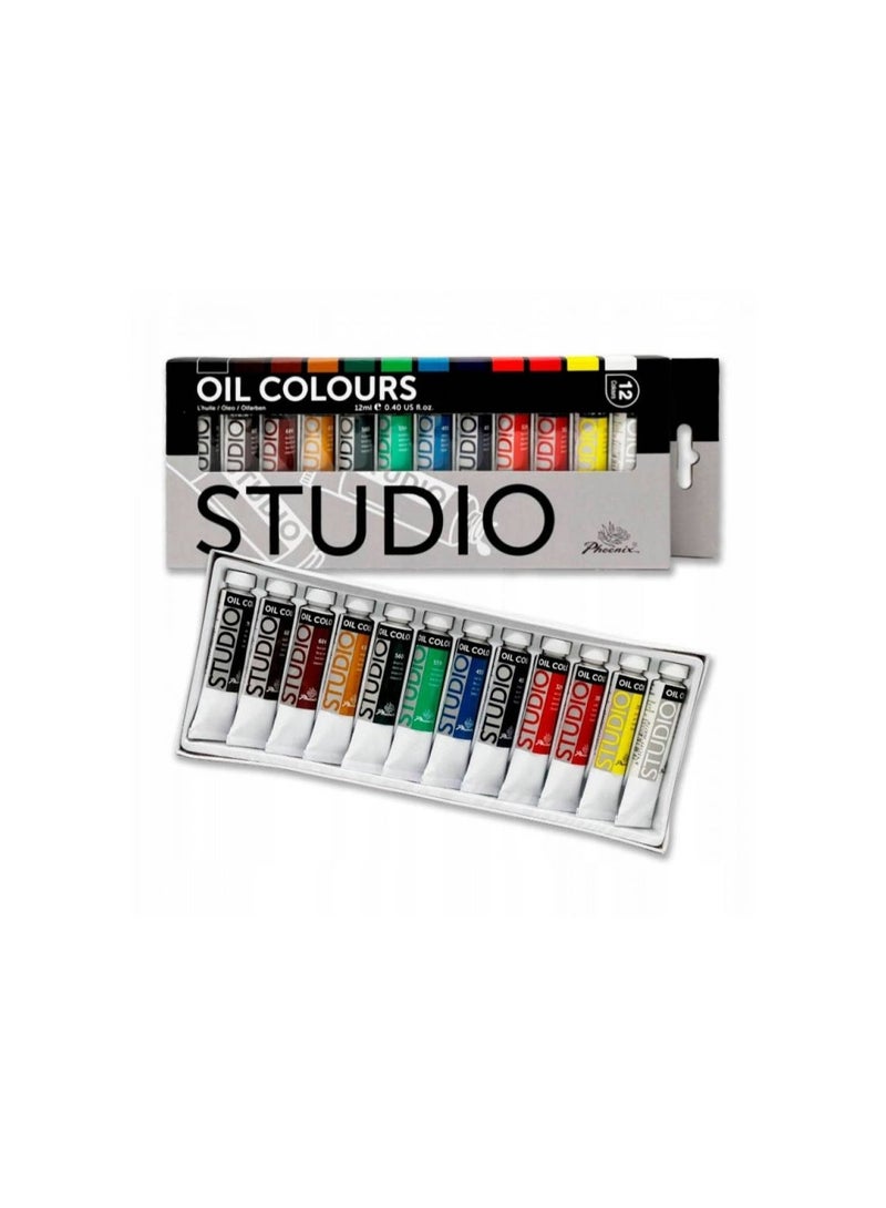 Phoenix - Oil Color Tube Set, 12 Colors, 12ml - Image 2