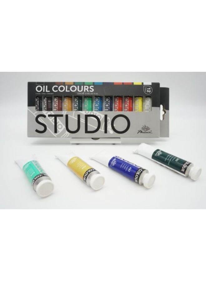 Phoenix - Oil Color Tube Set, 12 Colors, 12ml - Image 4