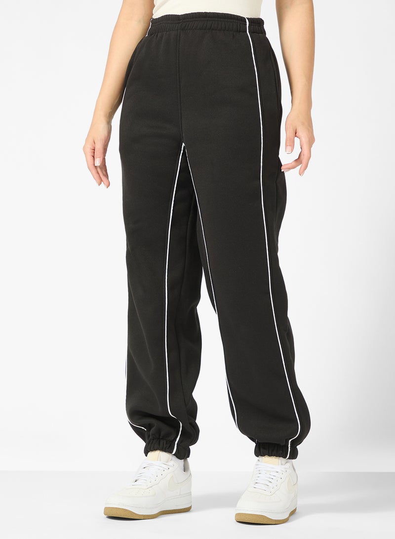 Ginger Oversize Contrast Trim Detail Sweat Set - Image 4