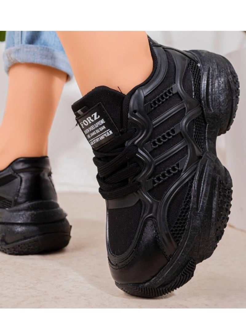 Vbranda Fashion Sneaker For Women L-674-BLACK  - Image 2