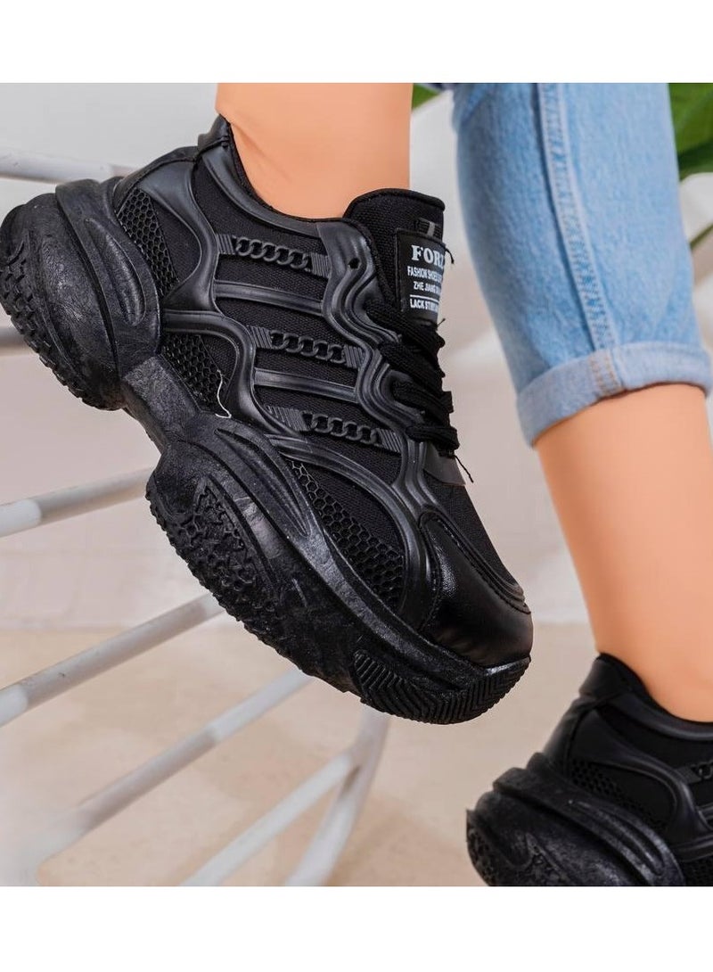 Vbranda Fashion Sneaker For Women L-674-BLACK  - Image 3