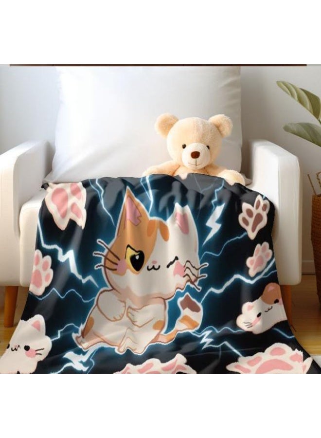 general Baby and children's cartoon flannel thin blanket (warm and comfortable, suitable for sleep, game use) 70cm*100cm - Image 2