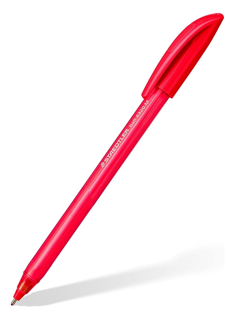 STAEDTLER STAEDTLER 4320 MC10H Stick Rainbow Ballpoint Pen - Assorted Colours (Pack of 10)  - Image 3
