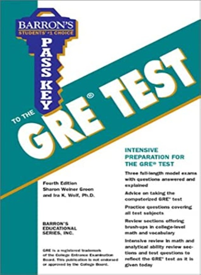 Pass Key to the GRE Test (Barron's Pass Key to the Gre)