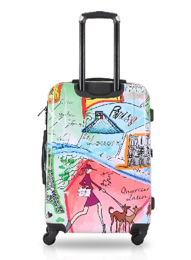 توتشي مجموعة حقائب سفر جيه إيم باريس من  بمقبض تليسكوبي، 3 قطع، بألوان متعددة، 30.7 × 19.6 × 11.4 انش T0168 - Image 3