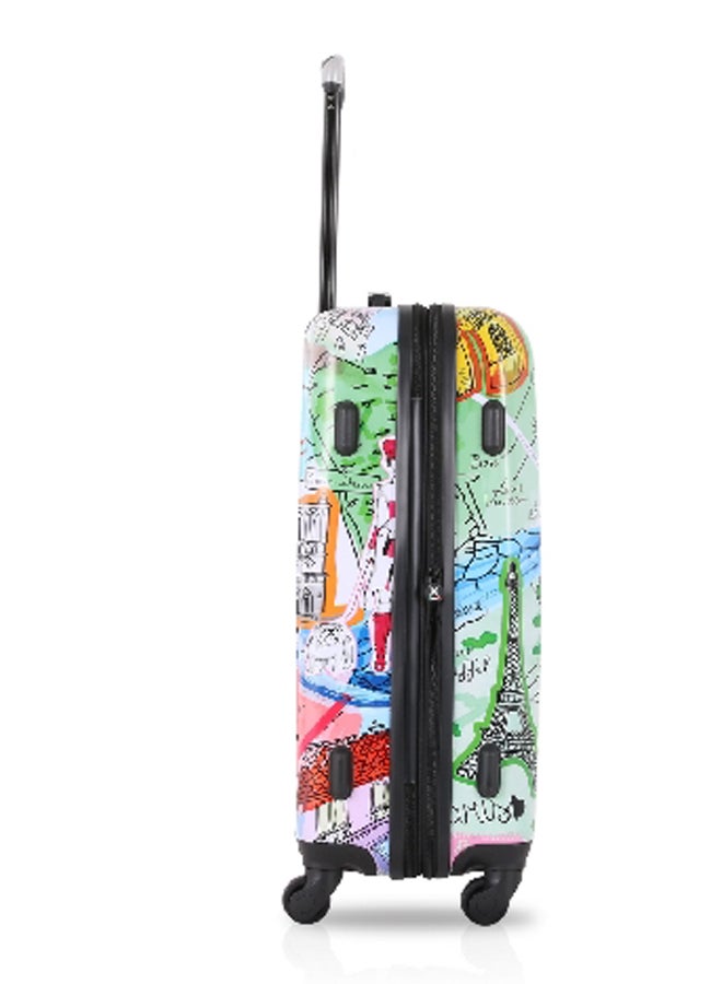 توتشي مجموعة حقائب سفر جيه إيم باريس من  بمقبض تليسكوبي، 3 قطع، بألوان متعددة، 30.7 × 19.6 × 11.4 انش T0168 - Image 4