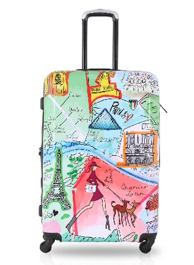 توتشي مجموعة حقائب سفر جيه إيم باريس من  بمقبض تليسكوبي، 3 قطع، بألوان متعددة، 30.7 × 19.6 × 11.4 انش T0168 - Image 2