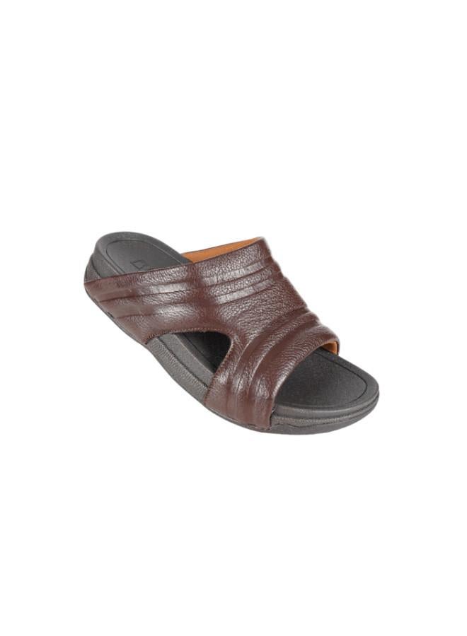barjeel uno 008-3543 Barjeel Mens Casual Sandals 20254 Dark Brown - Image 2