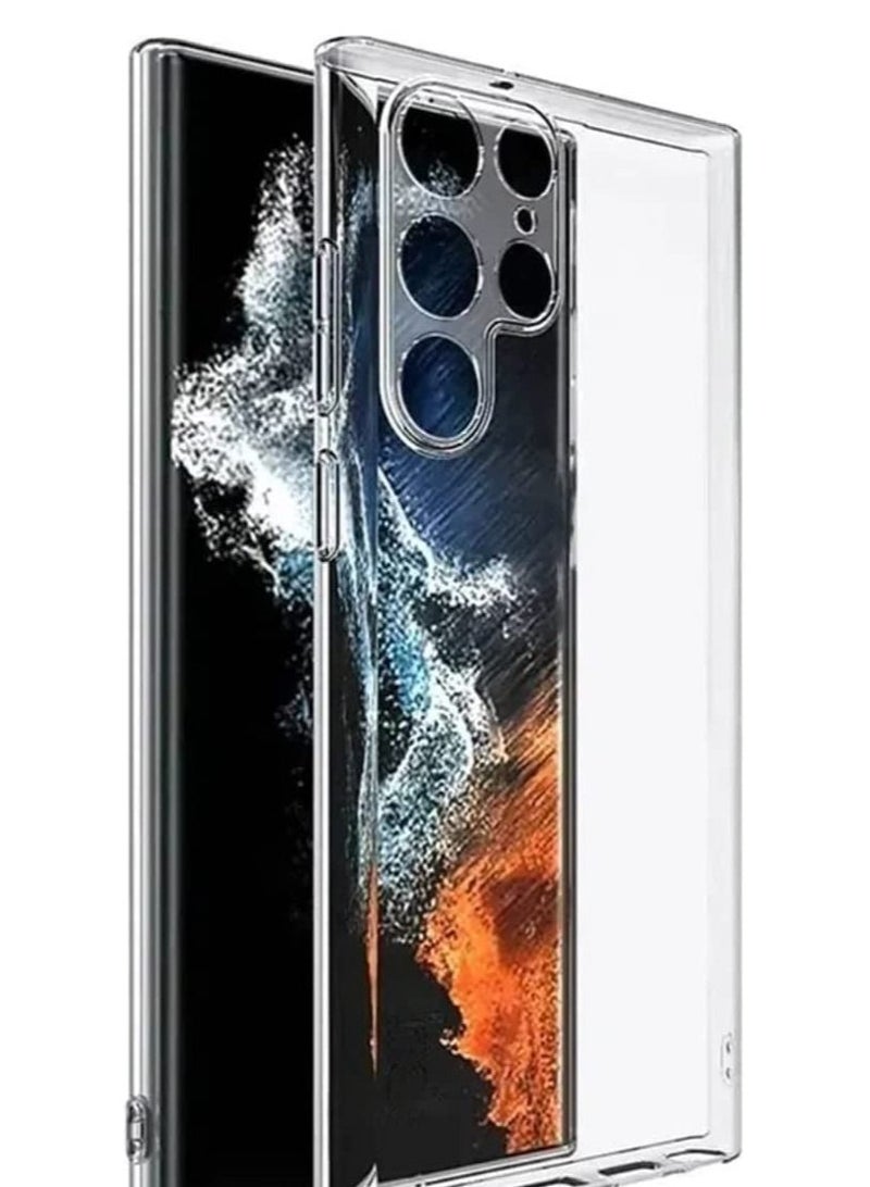 vesus Crystal Clear Cover with Reinforced Corner Bumper Slim Fit Shockproof Flexible TPU Phone Case for Samsung Galaxy S22 Ultra 5G