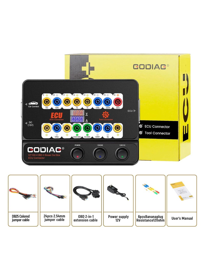 جودياج صندوق الاختراق GT100 + obdii كاشف بروتوكول obd وcan المتقدم لاختبار مقاعد وحدة التحكم الإلكترونية وأداة تشخيص السيارات - Image 1