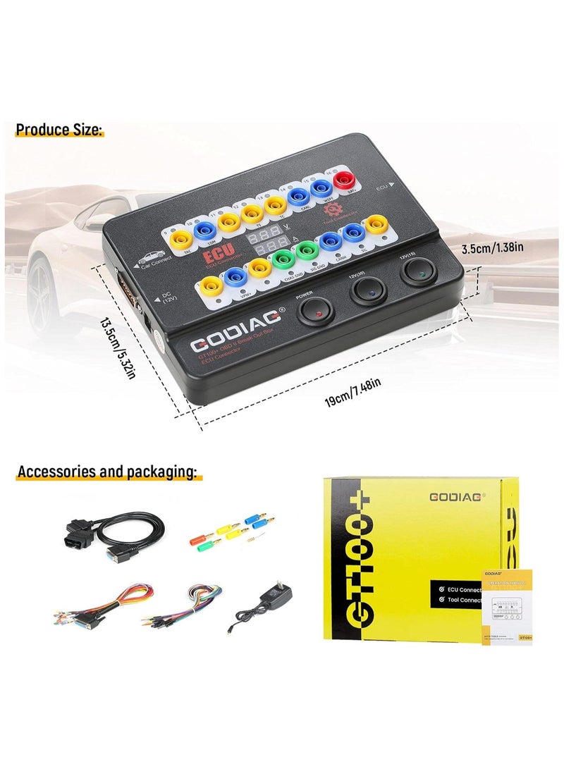 جودياج صندوق الاختراق GT100 + obdii كاشف بروتوكول obd وcan المتقدم لاختبار مقاعد وحدة التحكم الإلكترونية وأداة تشخيص السيارات - Image 4
