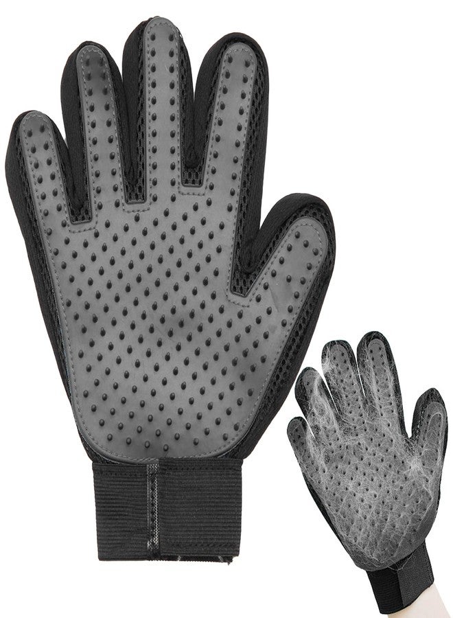 LABUYI Pack of 1 cat glove, cat brush glove, cat gloves, grooming glove, cat grooming glove, for dogs, cats, short hair, long hair (right hand) - Image 1