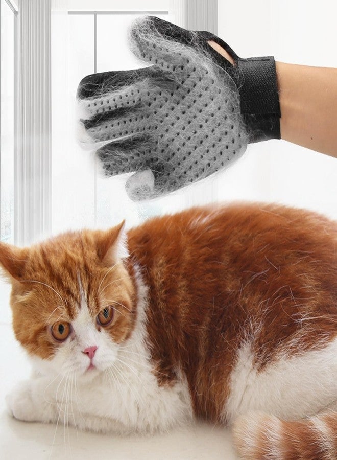 LABUYI Pack of 1 cat glove, cat brush glove, cat gloves, grooming glove, cat grooming glove, for dogs, cats, short hair, long hair (right hand) - Image 5