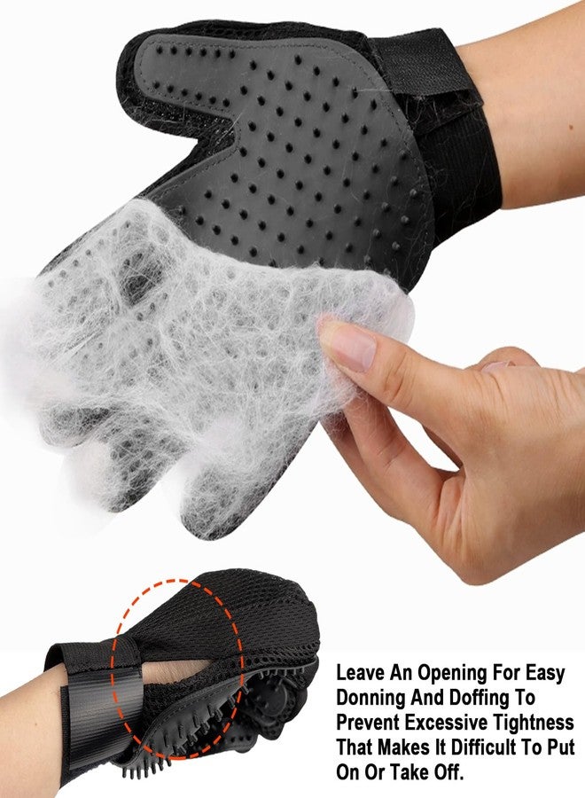 LABUYI Pack of 1 cat glove, cat brush glove, cat gloves, grooming glove, cat grooming glove, for dogs, cats, short hair, long hair (right hand) - Image 3