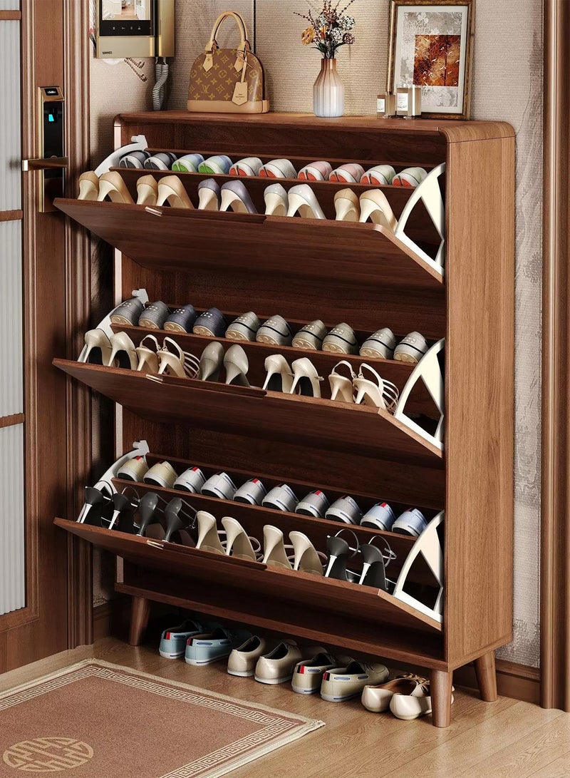 YY-ريشير مدخل حديث مجلس الوزراء الأحذية، مدخل 24 سم رقيقة جدا قلب أحذية خزانة التخزين، 30 أزواج حرة وقوف رف الأحذية للممر، غرفة المعيشة - Image 3
