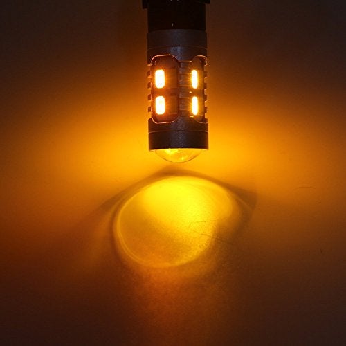 GLL 1157 BAY15D 5730 20 SMD Amber/White Switchback Turn Signal LED Light Bulbs 3.8W 12V LED Super Bright 600 Lumens 6000-6500K Brake Light Lamp (Pack of 2) - Image 4