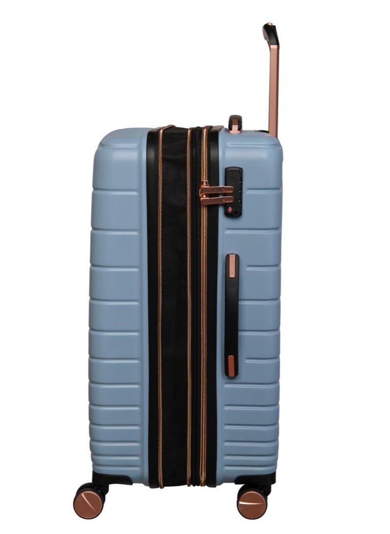 it Luggage it luggage Fascinate, Unisex ABS Material Hard Case Luggage, 8x360 degree Spinner Wheels, Expandable Trolley Bag, Telescopic Handle, TSA Type lock, 16-2871-08, Size Large, Color Blue Fog  - Image 2