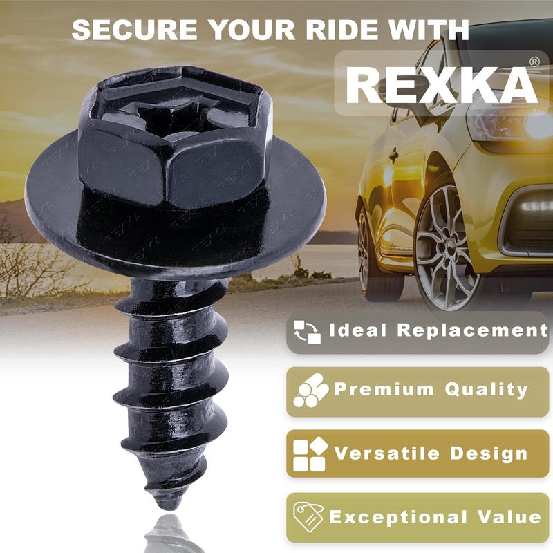 Rexka 30 قطعة غطاء المصد واقي الرذاذ حاجز الطين برغي مسمار لتويوتا لكزس 90159-60498 RAV4 أفالون كامري هايلاندر بريوس ES300h GS350 جودة محسنة بالتجربة - Image 4
