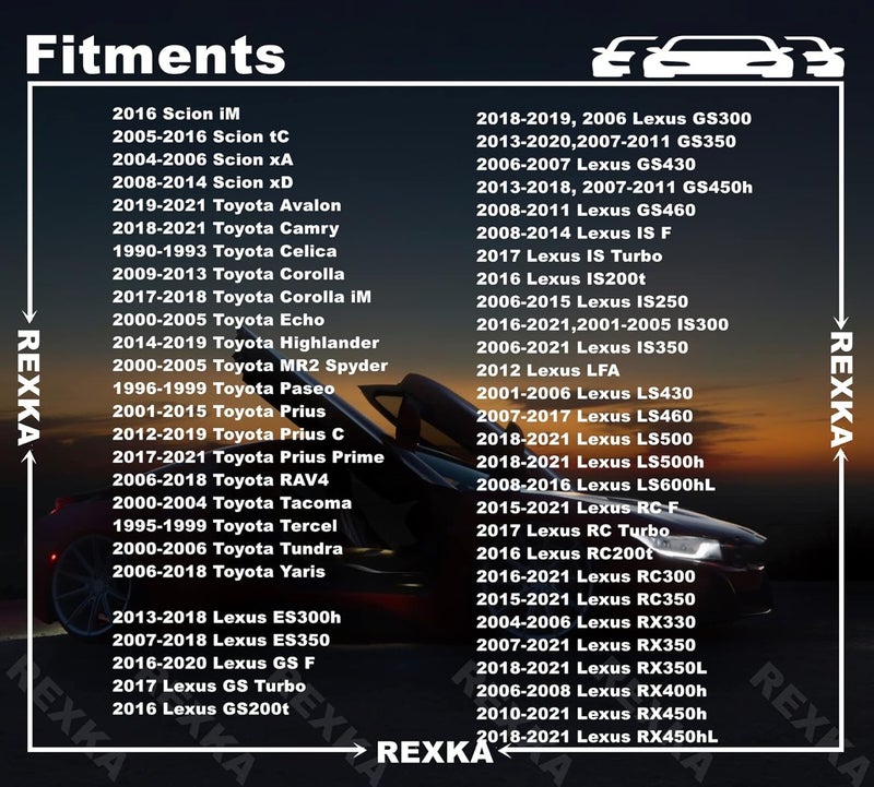 Rexka 30 قطعة غطاء المصد واقي الرذاذ حاجز الطين برغي مسمار لتويوتا لكزس 90159-60498 RAV4 أفالون كامري هايلاندر بريوس ES300h GS350 جودة محسنة بالتجربة - Image 3