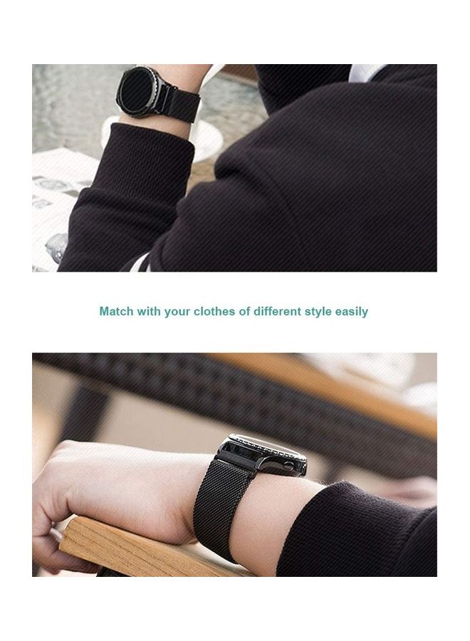 HuHa Milanese Steel Replacement Band For Amazfit Pop Pro Black - Image 4