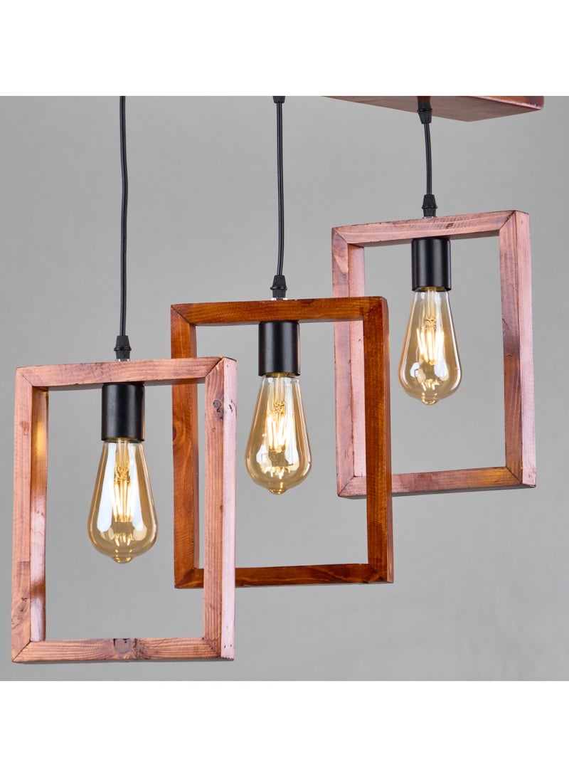 NAGAFA SHOP Triple Brown chandelier - Image 2
