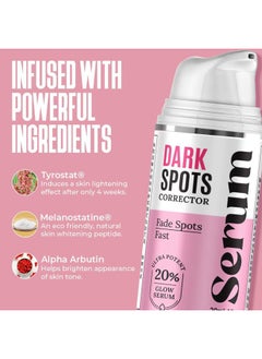 DIVINE DERRIERE Dark Spot Corrector, Dark Spot Remover for Face - For Stubborn Dark Spots Serum, Dark Spot Remover with Kojic Acid, Alpha Arbutin, Mulberry Extract, Brightening Discoloration Correcting Serum  - Image 4