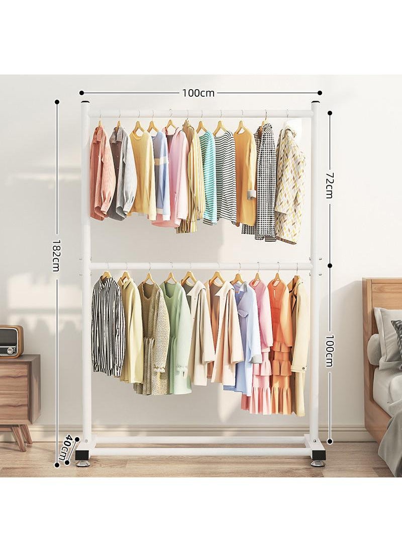 Y&D - Floor Standing Vertical Storage Simple Coat And Hat Double Layer Drying Rack - Image 1