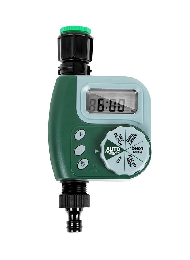 NIBEMINENT Irrigation Controller Solenoid Valve Timer Green - Image 1