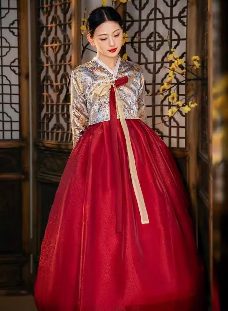 Sparklepals Korean Women Performance Costumes, National Performance Costumes and Dance Costumes - Image 2