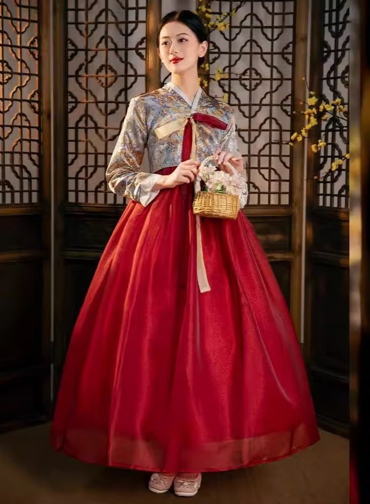 Sparklepals Korean Women Performance Costumes, National Performance Costumes and Dance Costumes - Image 1