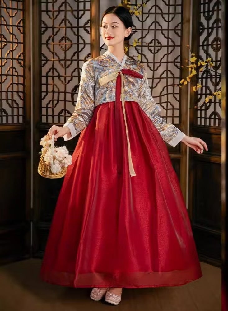 Sparklepals Korean Women Performance Costumes, National Performance Costumes and Dance Costumes - Image 4