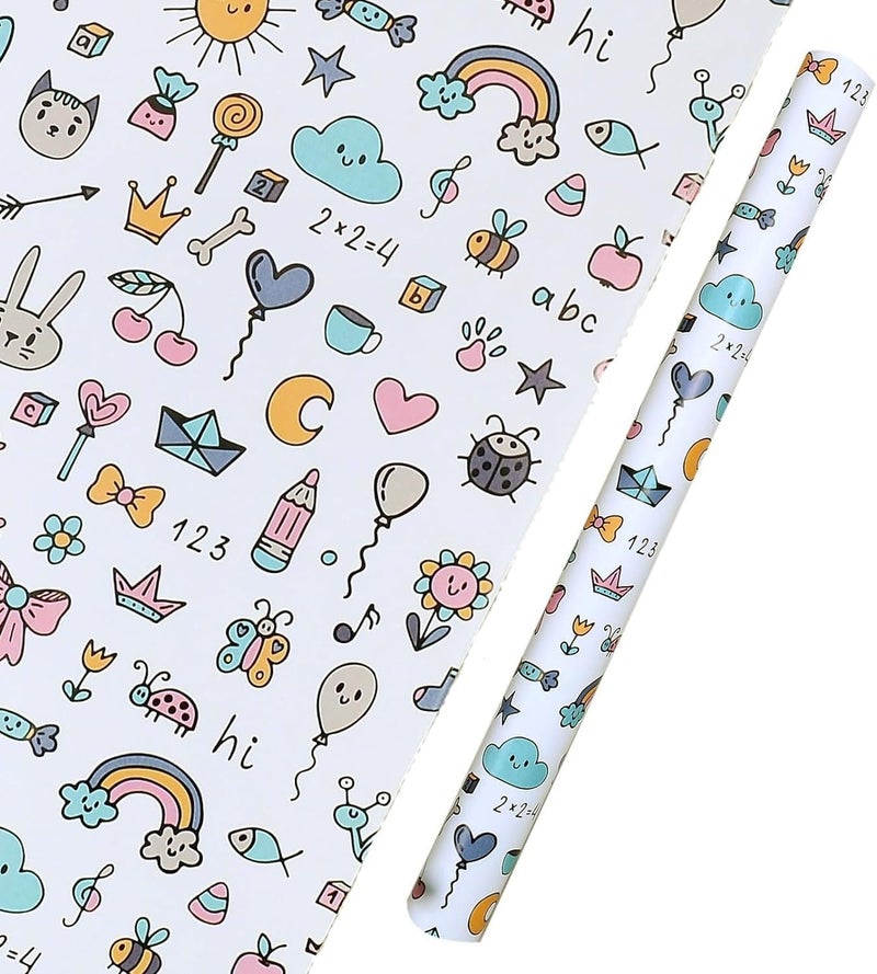 Skywalk Gift Wrapping Paper Sheets Set of 25 (Size-19.5 x 29.5), Perfect for Wrapping Gifts for Your Loved Ones SWGP-97 - Image 2
