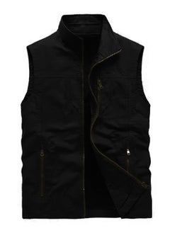 Generic Men’s vest made of gabardine black  - Image 1