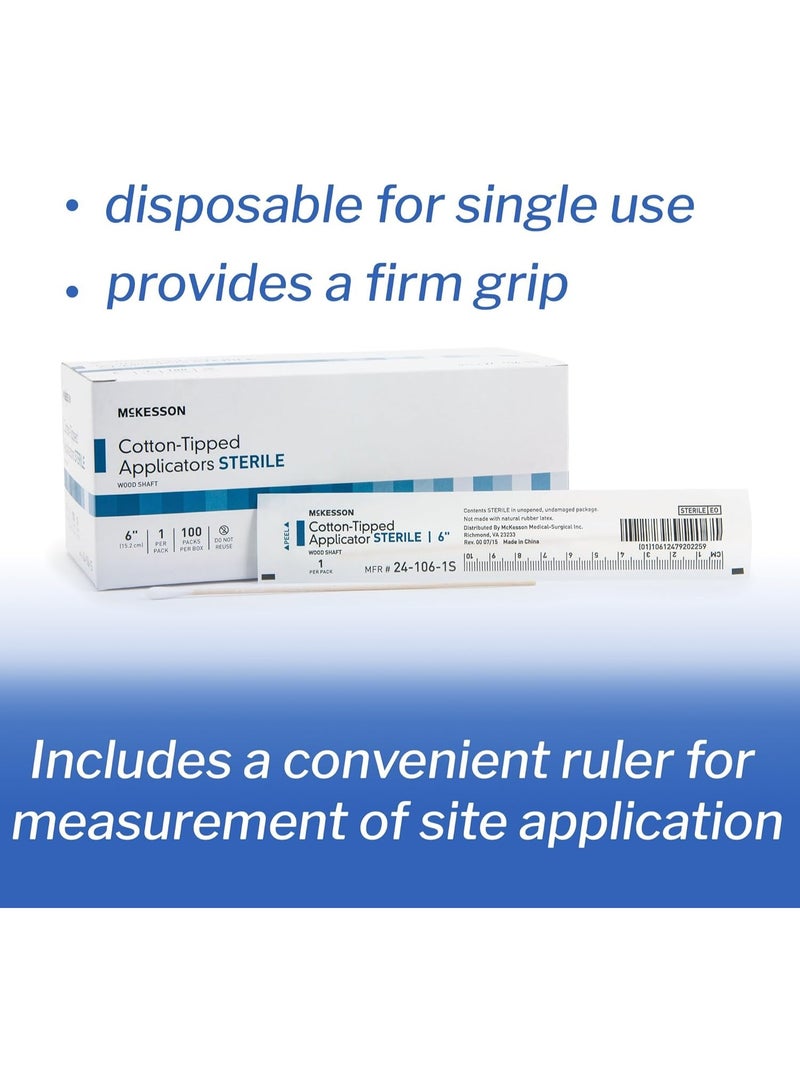 McKesson Sterile Cotton Tipped Applicators 6" - Image 2