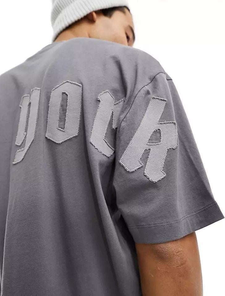 Miron Smoked New York Back Embroidery Oversize Short Sleeve T-Shirt  - Image 2