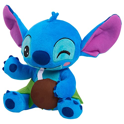Just Play Disney Stitch Small Plush Stitch and Coconut, Stuffed Animal, Blue, Alien, Kids Toys for Ages 2 Up by Just Play - Image 2