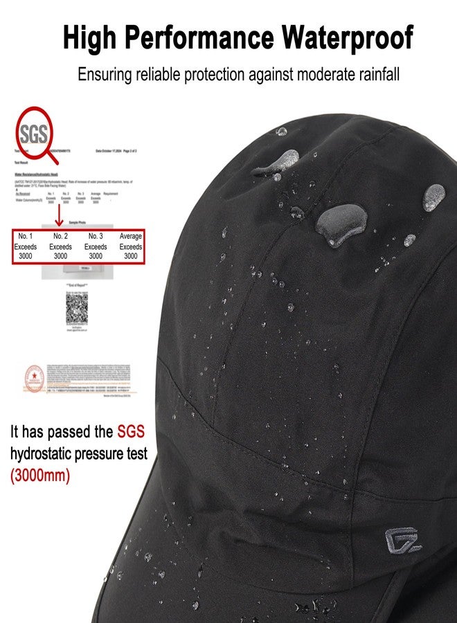 جادمكيندز قبعة شتوية رجالية مقاومة للماء من GADIEMKENSD، مزودة بأغطية للأذنين، مبطنة بصوف دافئ، قبعة صياد مع واقي للأذنين، قبعة بيسبول، قبعة صيد مناسبة للطقس البارد والمطر، مناسبة للجري والجري والجولف في الهواء الطلق، لون رمادي فاتح - Image 2