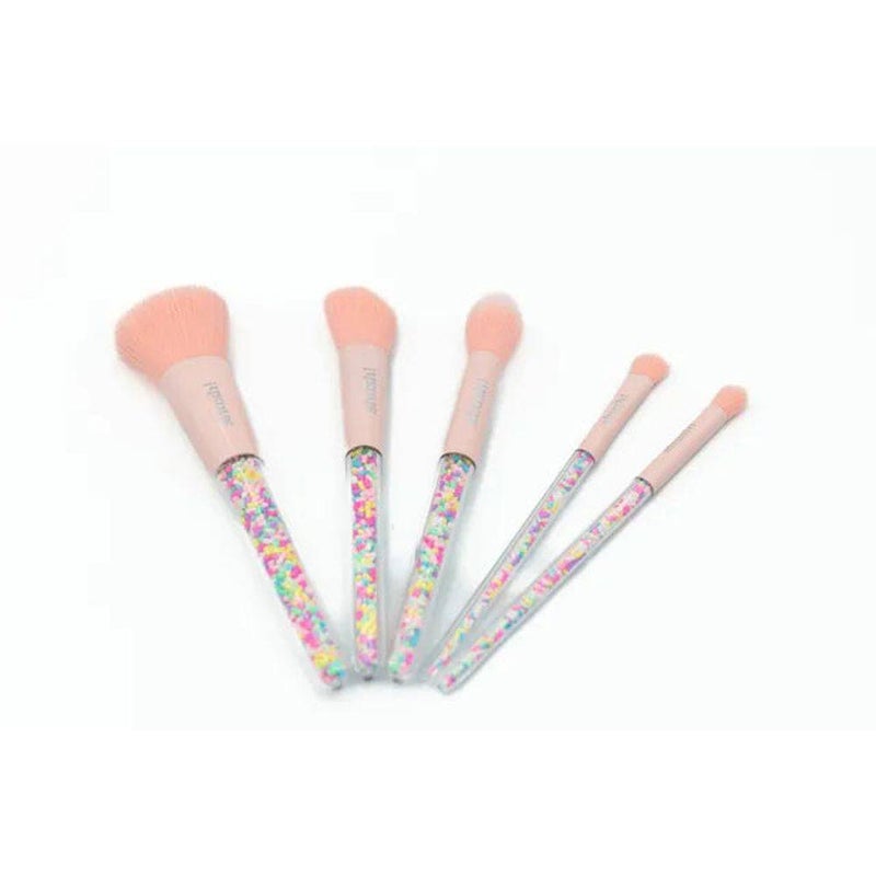 Shush! Cosmetic Brush Set (5 Pieces, Pink) - Image 2