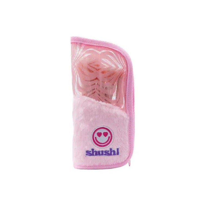 Shush! Cosmetic Brush Set (5 Pieces, Pink) - Image 1