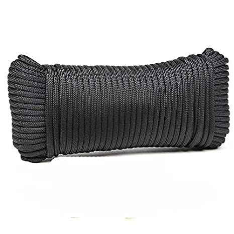ADD GEAR حبل بارا كورد عسكري من نوع 550 رطل، مواصفات عسكرية، نوع III، 7 خيوط، 100 نايلون، قطر 4 مم، أسود 10 - Image 2