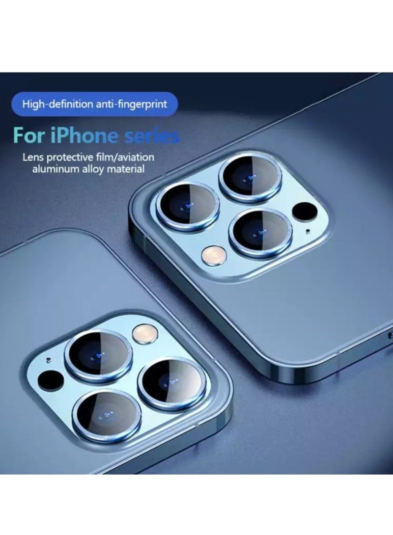 Anti-scratch Tempered Glass Camera Cover For iPhone13 Pro Max / 13 Pro (Sky Blue)  - Image 3