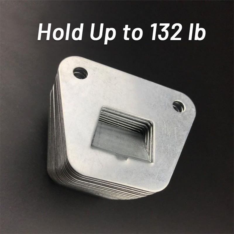 Yopolaz 2 Pack Wall Fan Mounting Brackets - Universal Fit Thick Steel Wall Mount Fan Brackets Holders with Fastening Screws(2 Pack) - Image 3