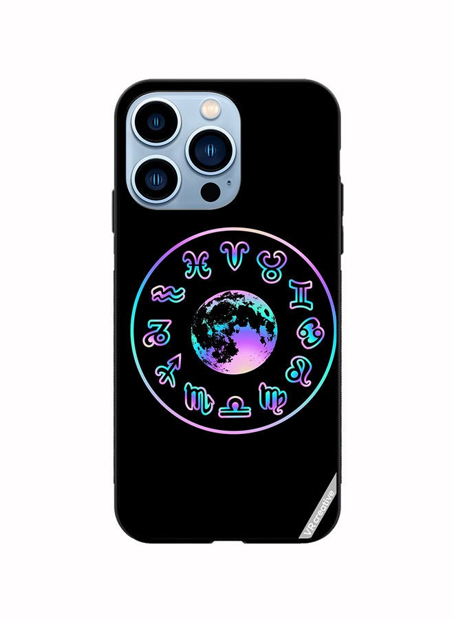 VR CREATIVE Protective Case Cover For Apple iPhone 14 Pro Max Abstract Pattern Sings Design Multicolour - Image 1